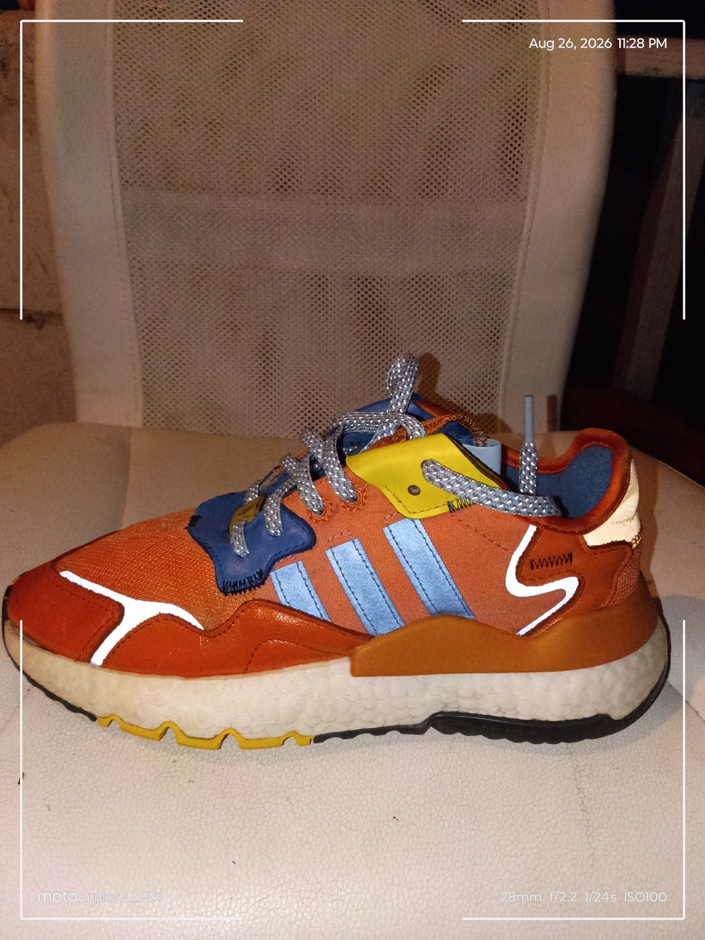 adidas Orange, Blue & Yellow Kids Sneakers